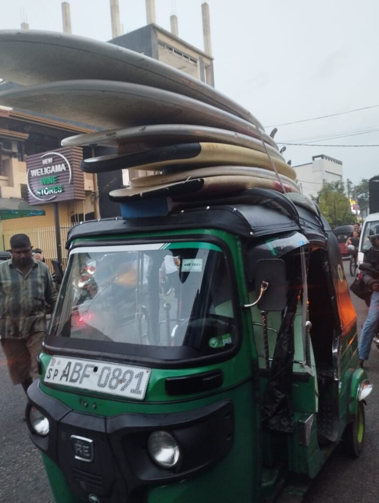 delivery surfboards after repair and shaping in Midigama